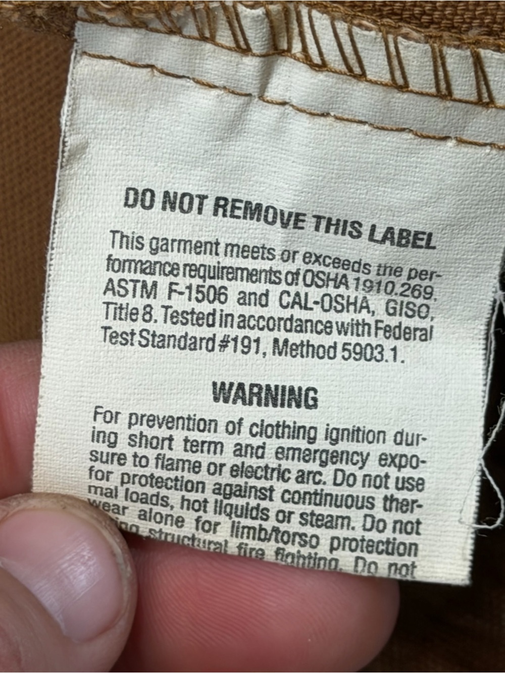 WorkRite Flame Resistant Canvas Work Jacket - Men - Picture 8 of 12